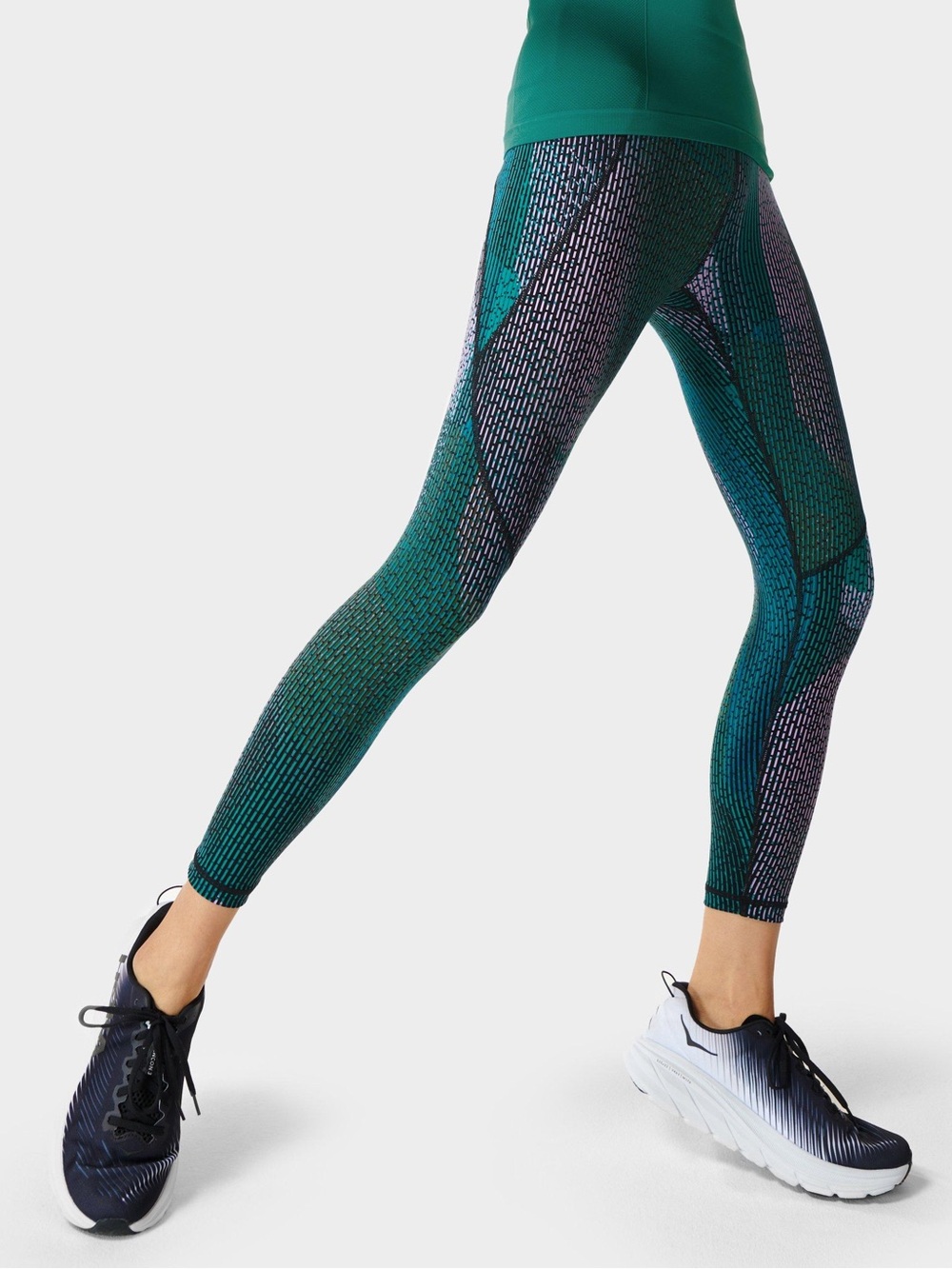 Sweaty Betty Power 7/8 Workout Leggings
S Green City Lights Print EUC